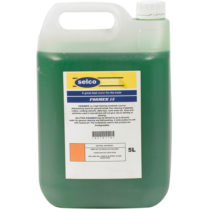 15% Hand Dishwashing Liquid 5ltr