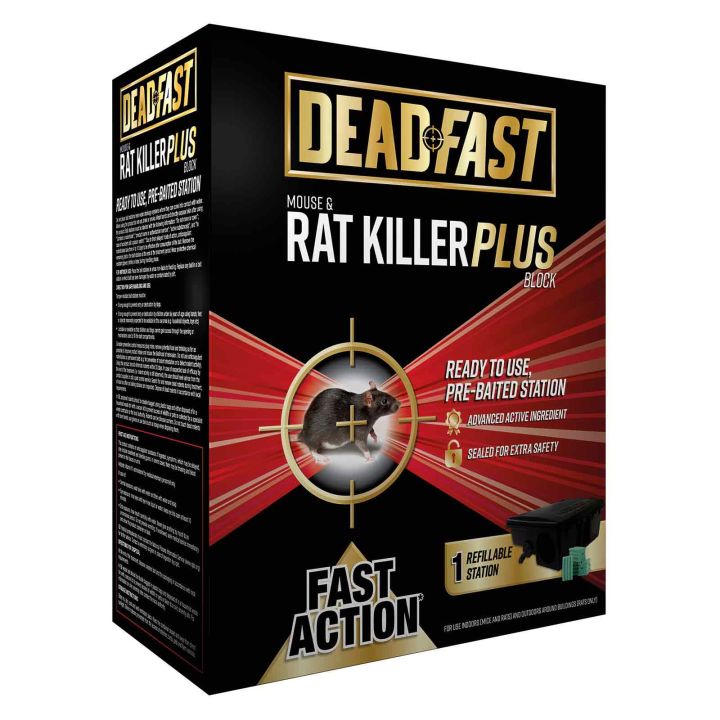 Deadfast Rat Killer Plus Blocks & Bait Station