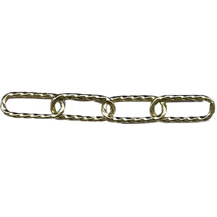 Brass Plated Decorative Twist Chain 3.4mm x 2m