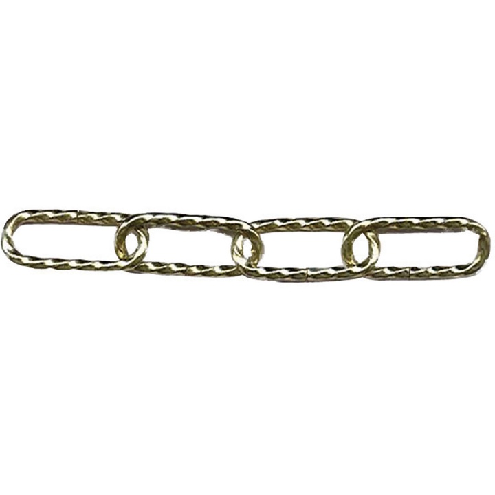 Brass Plated Decorative Twist Chain 3.4mm x 2m