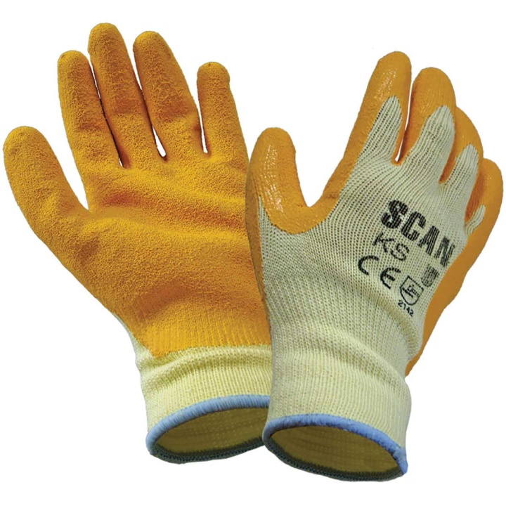 Knit Shell Latex Palm Gloves