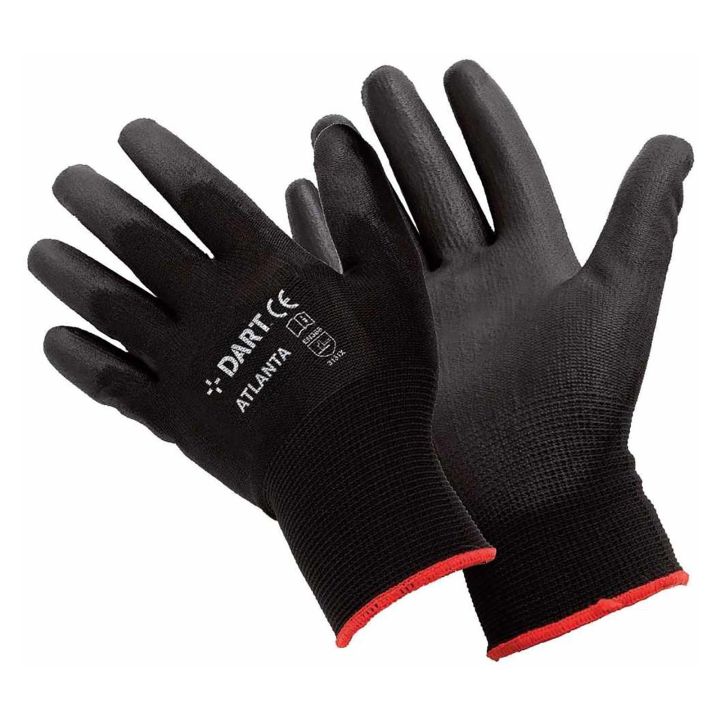 DART Black PU Gloves