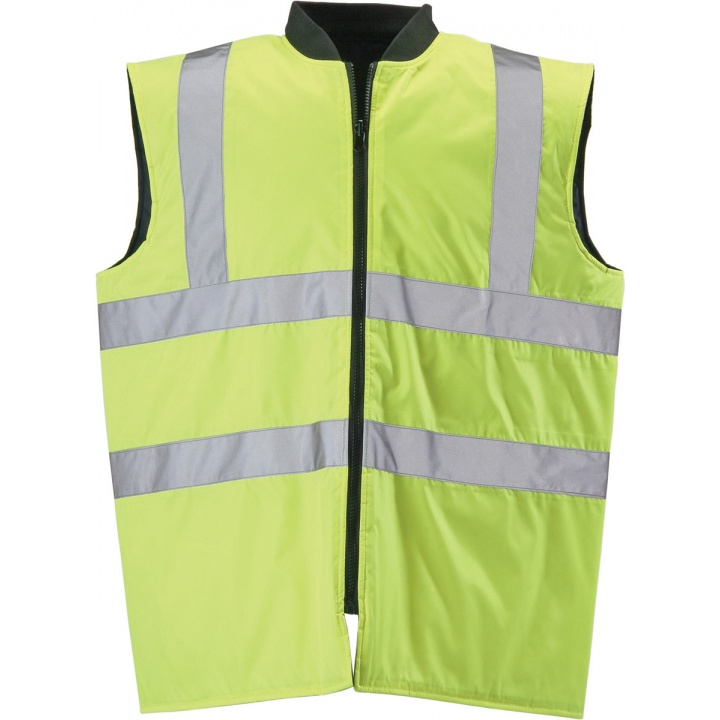 Hi-Vis Yellow Bodywarmer L