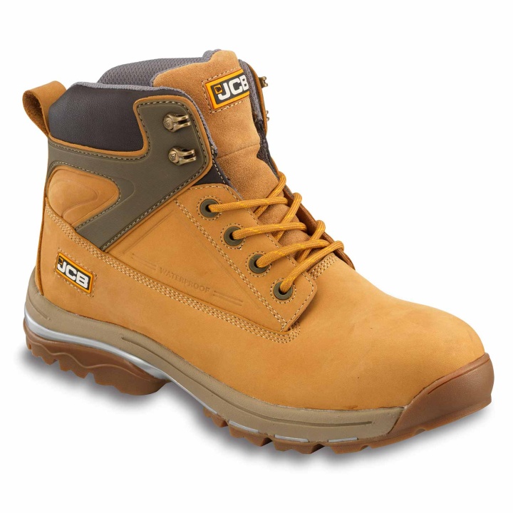 JCB Fastrack Waterproof Honey Safety Boot Size 7