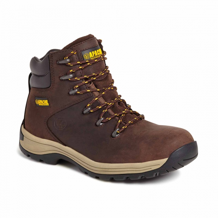 Apache Brown Nubuck Safety Boot Size 8