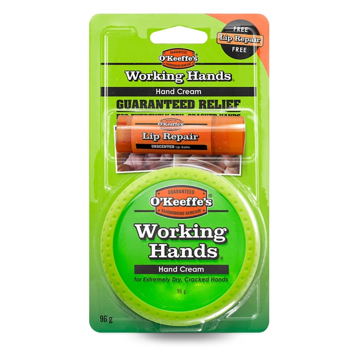 O'Keeffe's Working Hands 96g With Free Lip Repair