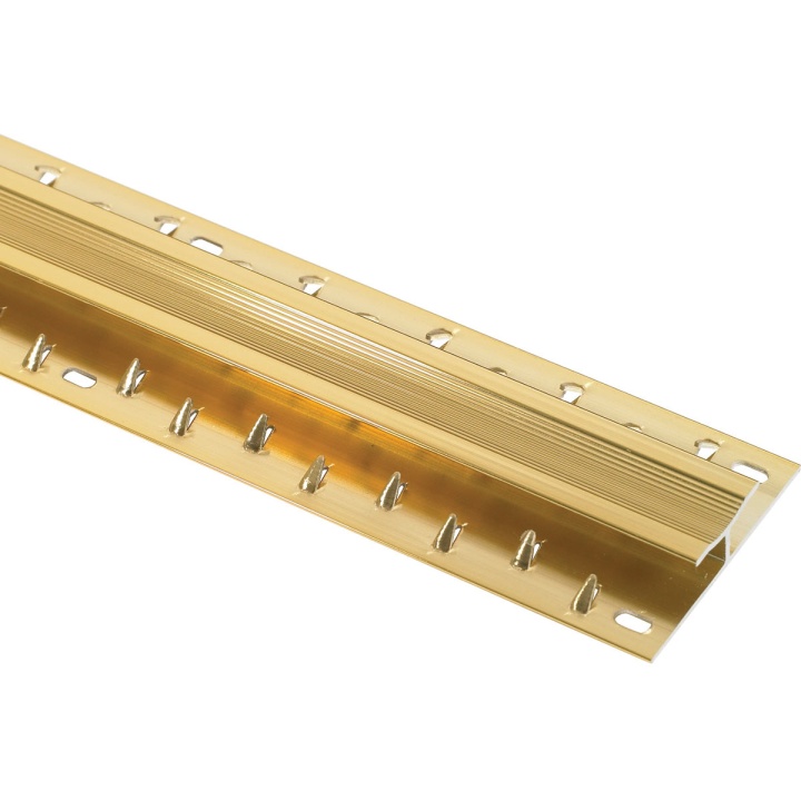Carpet Threshold Gold Double Edge Strip 900mm