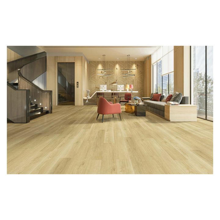 Luxury Rigid Click Oxford Oak SPC Vinyl Flooring with Integrated Underlay 2.85m²