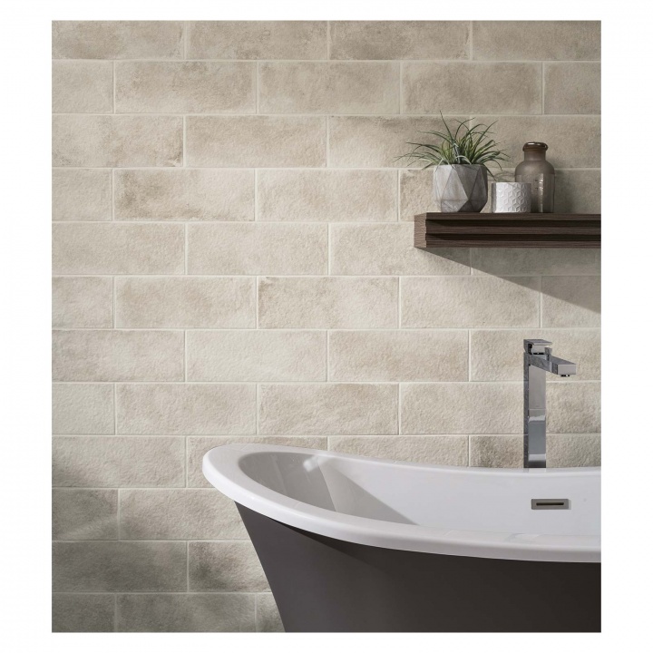 Harbour Glazed Harbour Quay Grey Ceramic Wall Tile 150 x 400mm