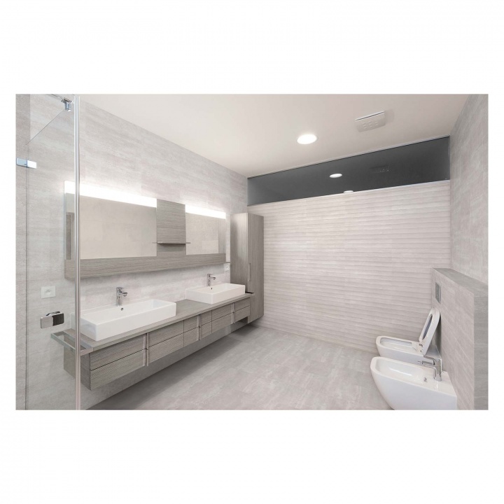 Coliseo Glazed Ivory Ceramic Decor Wall Tile 300 x 600mm