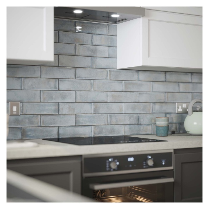 Melrose Pewter Ceramic Wall Tile 75 x 245mm