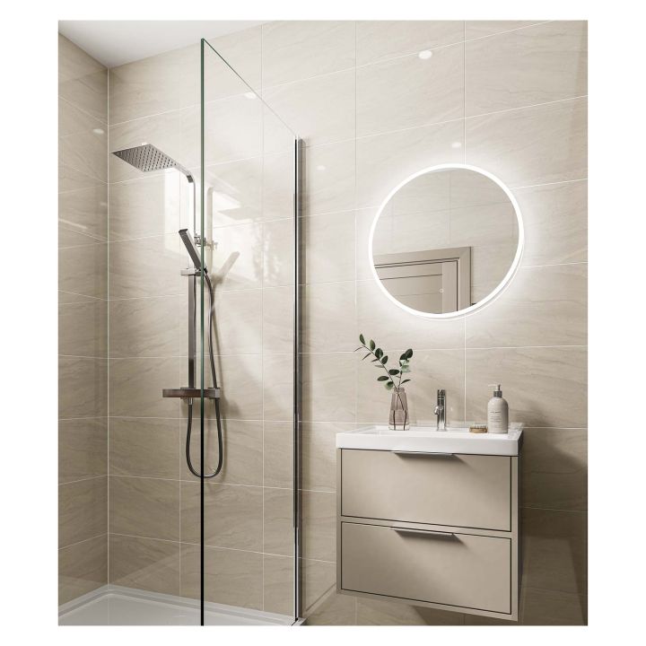Alpha Gloss Bianco Ceramic Wall Tile 300 x 450mm