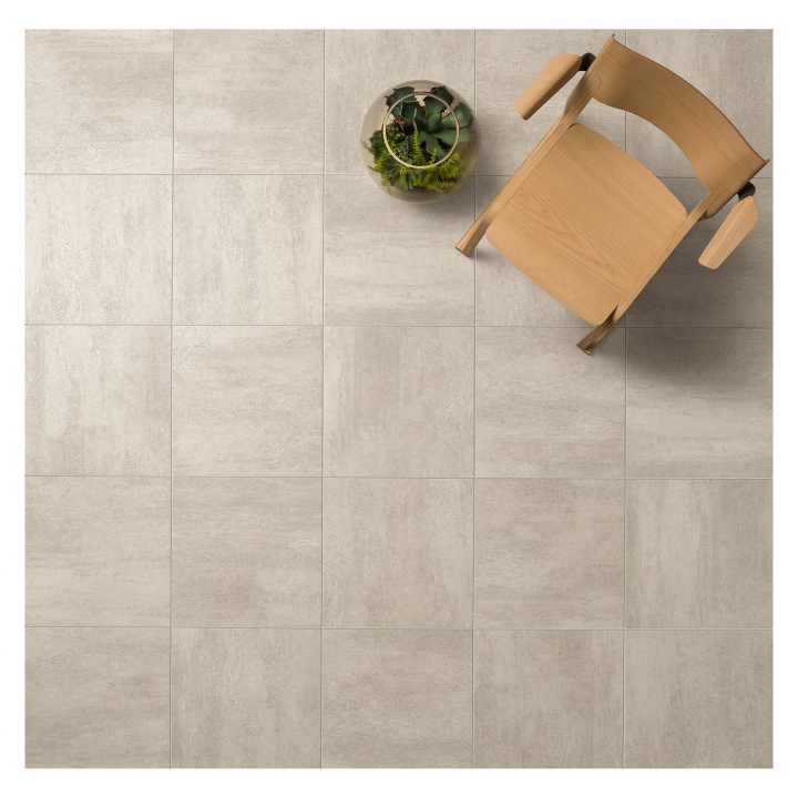 Ashlar Matt White Porcelain Floor Tile 500 x 500mm