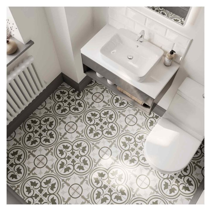 Leonardo Grey Pre-Scored Porcelain Wall & Floor Tile 450 x 450mm