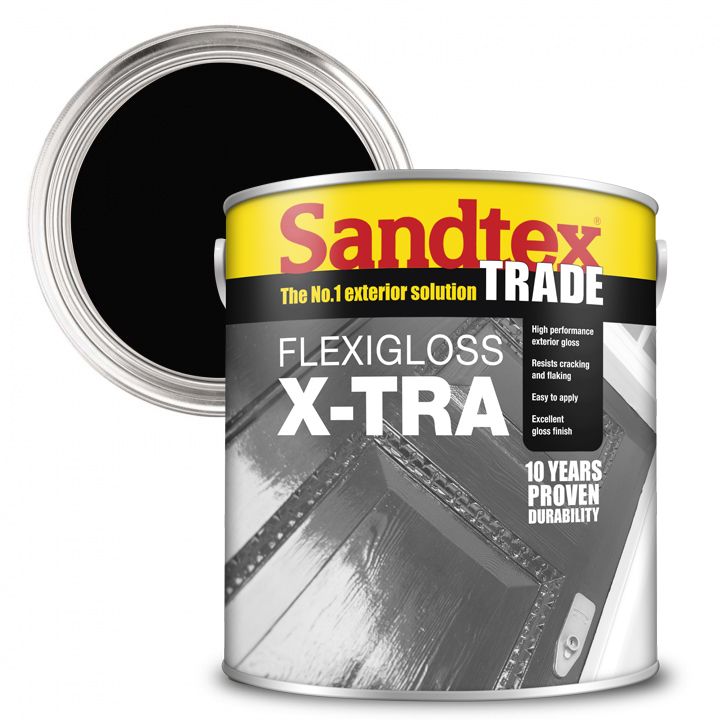 Sandtex Exterior Flexigloss X-tra Black 2.5L