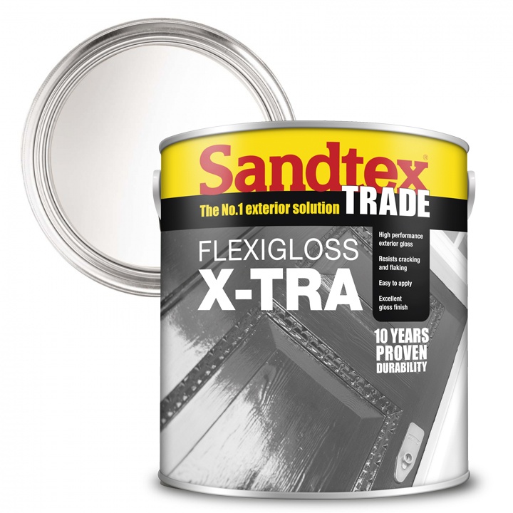 Sandtex Exterior Flexigloss X-tra Brilliant White 2.5ltr