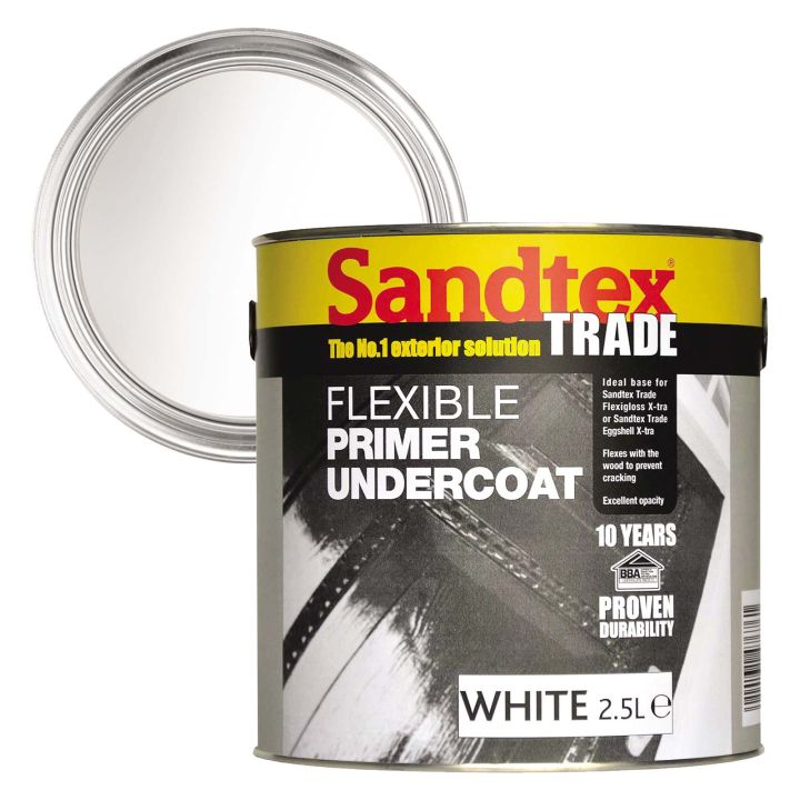 Sandtex Exterior Flexible Primer Undercoat White 2.5L