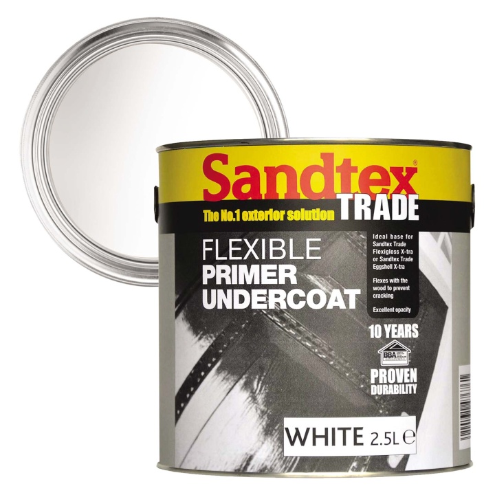 Sandtex Exterior Flexible Primer Undercoat White 2.5ltr