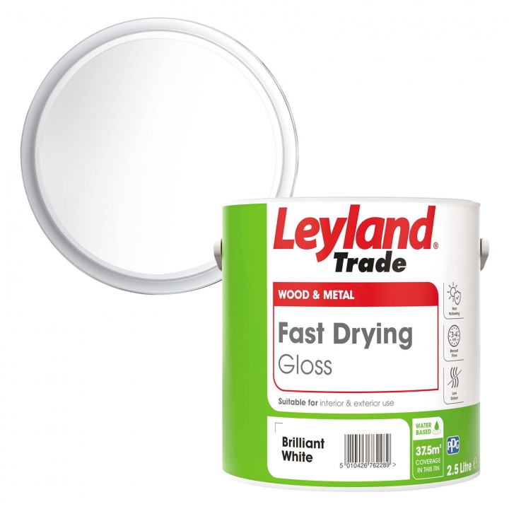 Leyland Trade Fast Dry Gloss Brilliant White 2.5ltr