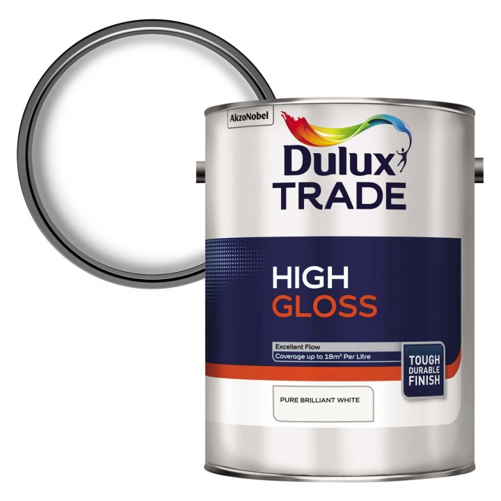 Dulux Trade High Gloss Brilliant White 5ltr