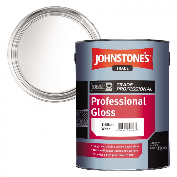 Johnstones Professional Gloss Brilliant White 5ltr