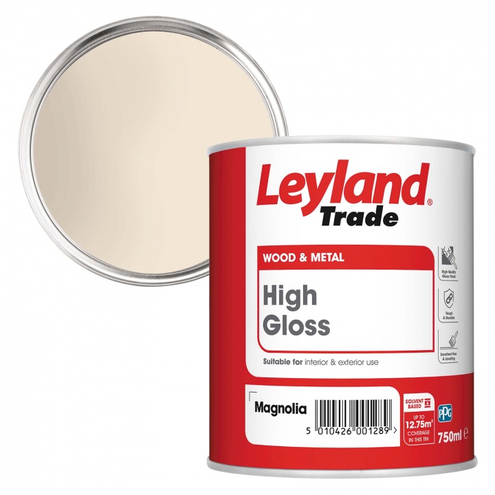Leyland Trade High Gloss Magnolia Selco