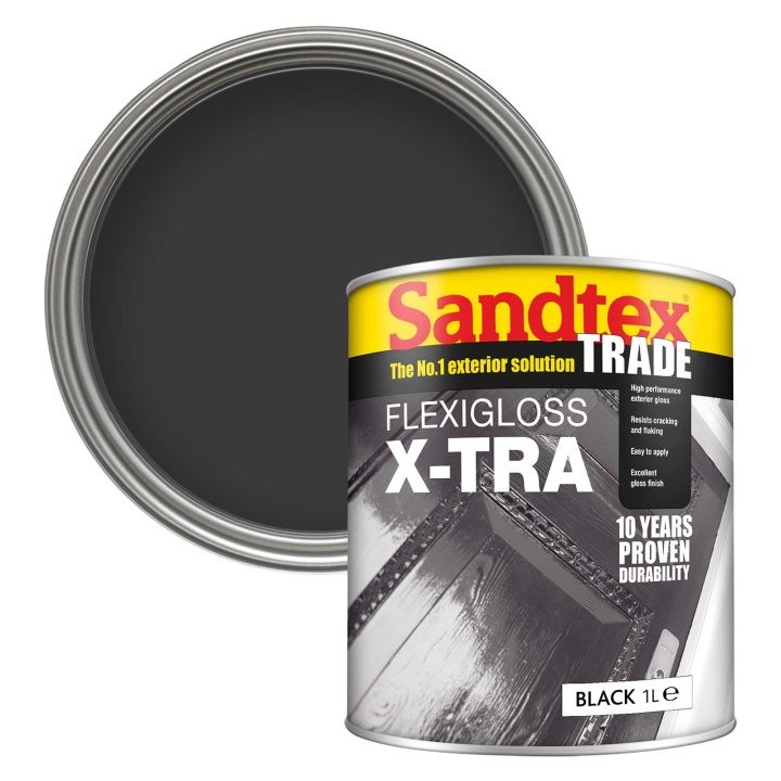 Sandtex Exterior Flexigloss X-tra Black 1L