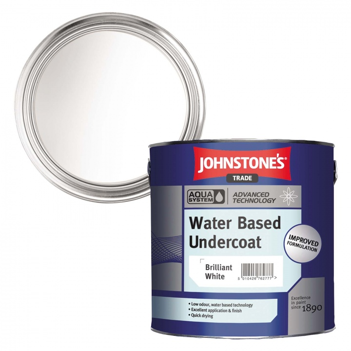 Johnstones Aqua Water Based Undercoat Brilliant White 2.5ltr