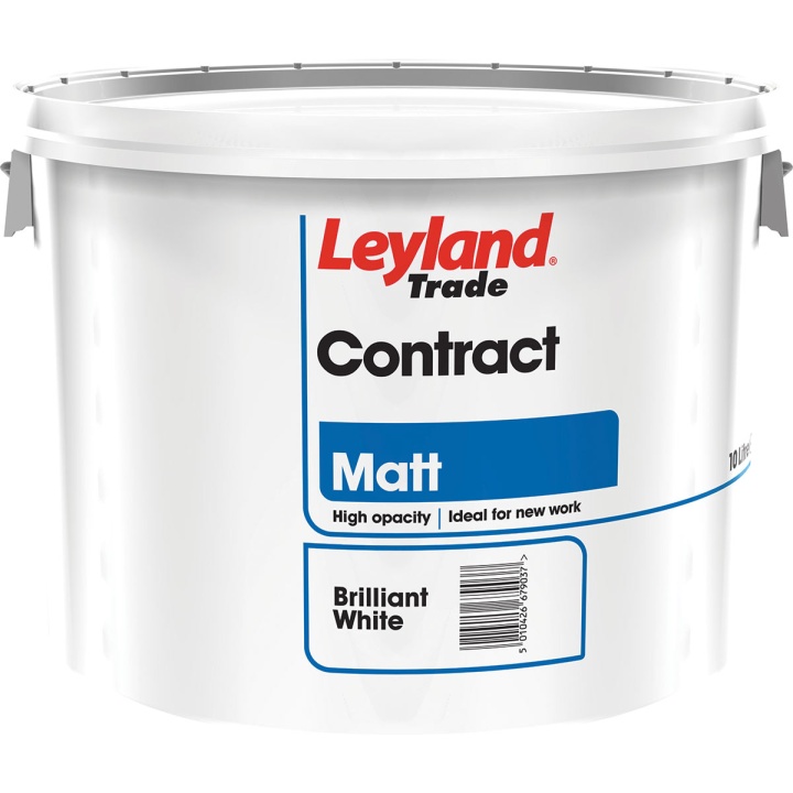 Leyland Trade Contract Matt Emulsion Brilliant White 10ltr