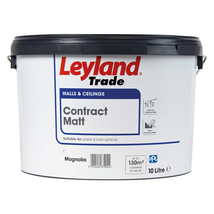 Leyland Contract Matt Emulsion Magnolia 10L