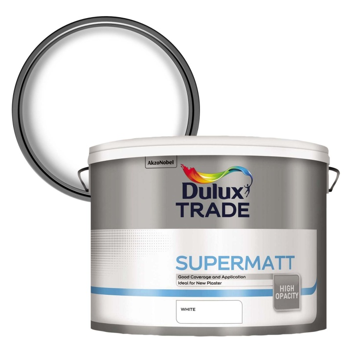 Dulux Trade Supermatt Emulsion White 10ltr Selco