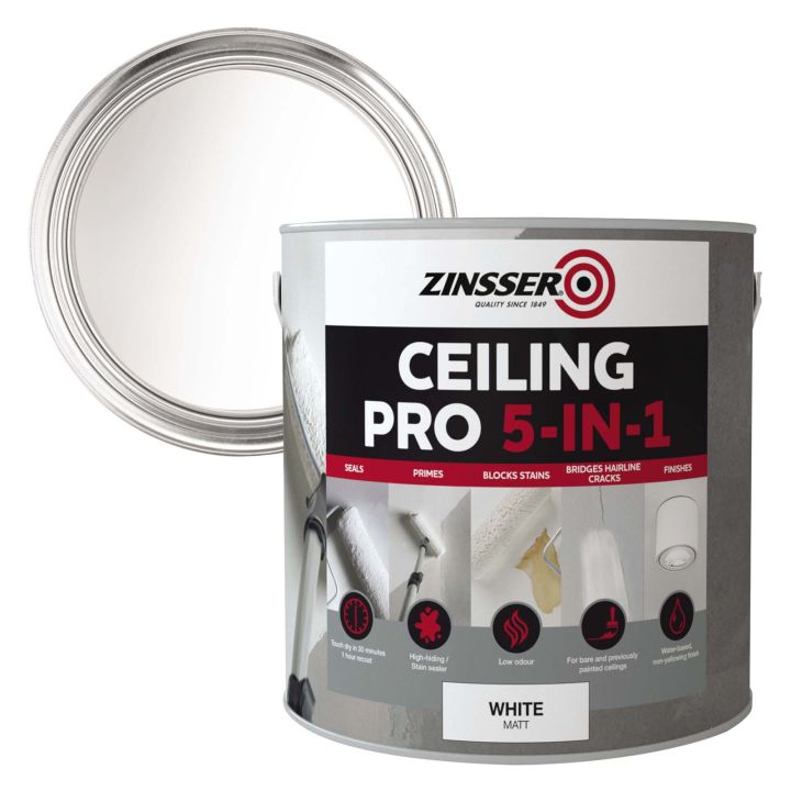 Zinsser Ceiling Pro 5-in1 Matt White 2.5L