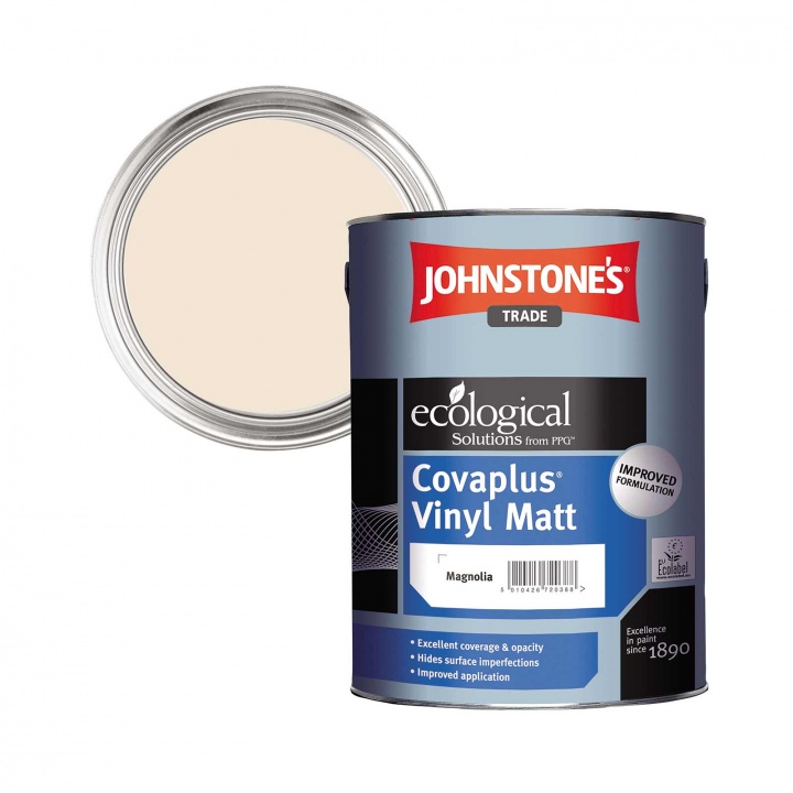 Johnstones Covaplus Vinyl Matt Emulsion Magnolia 5ltr