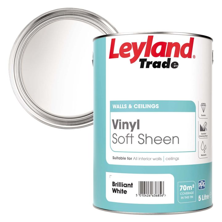 Leyland Soft Sheen Emulsion Brilliant White 5L