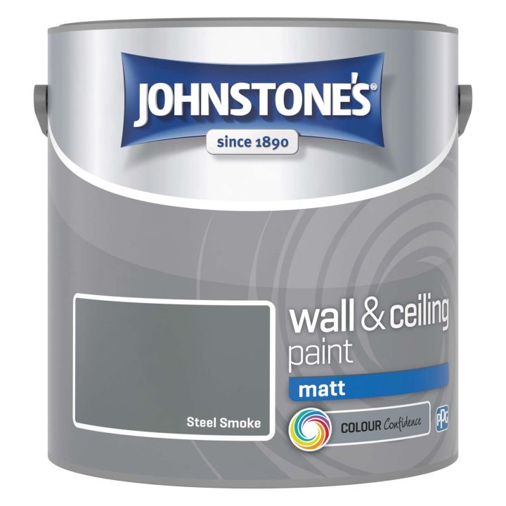 Johnstone's Vinyl Matt Emulsion Steel Smoke 2.5L