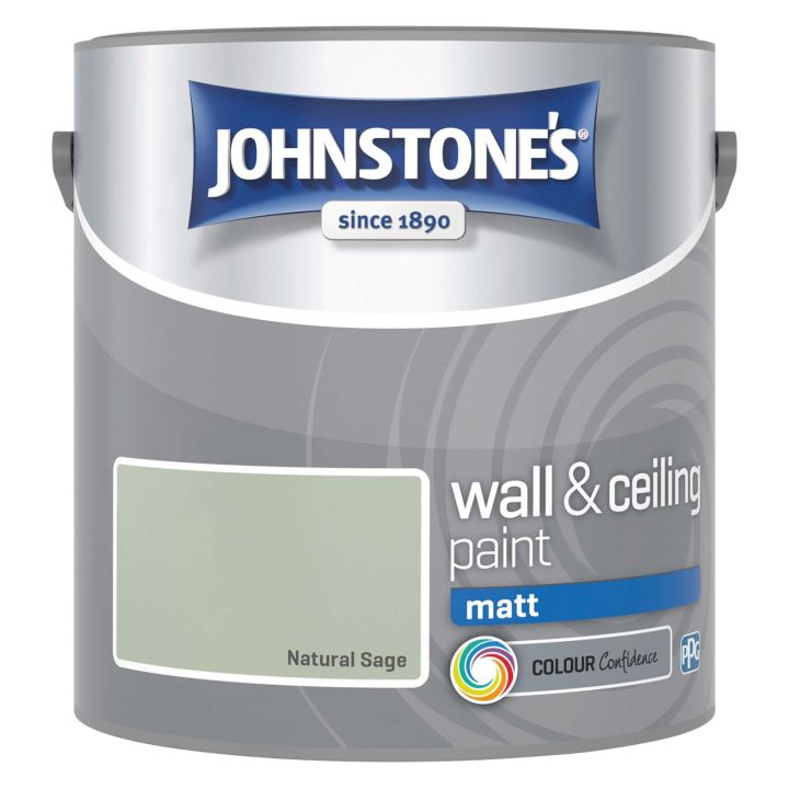 Johnstone's Vinyl Matt Emulsion Natural Sage 2.5L