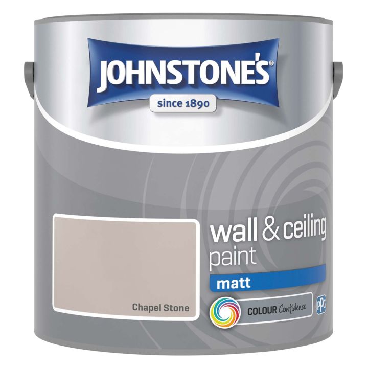 Johnstone's Vinyl Matt Emulsion Chapel Stone 2.5L