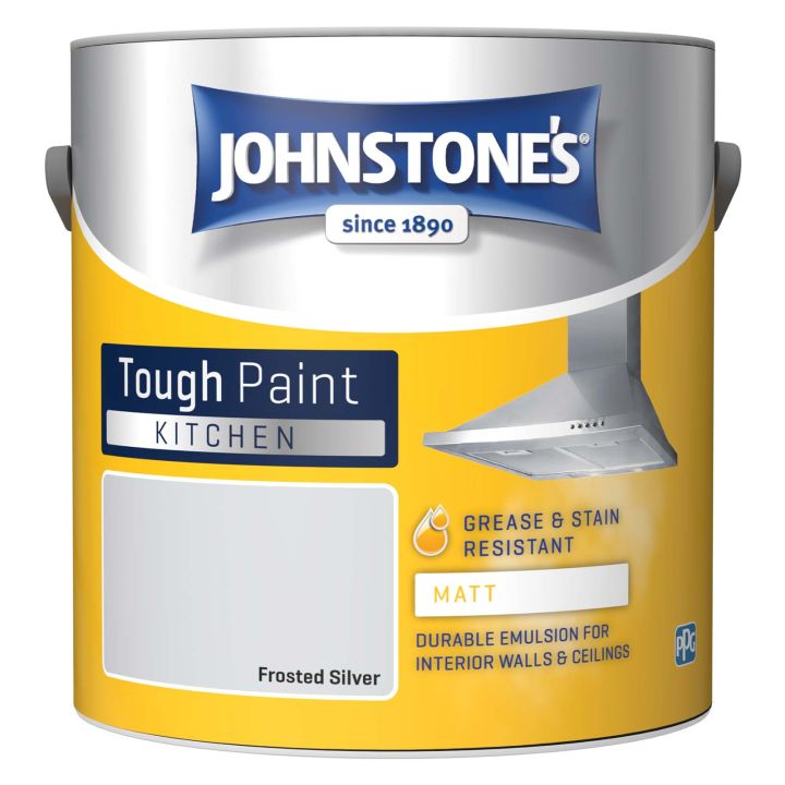 Johnstone's Kitchen Matt Emulsion Frosted Silver 2.5L