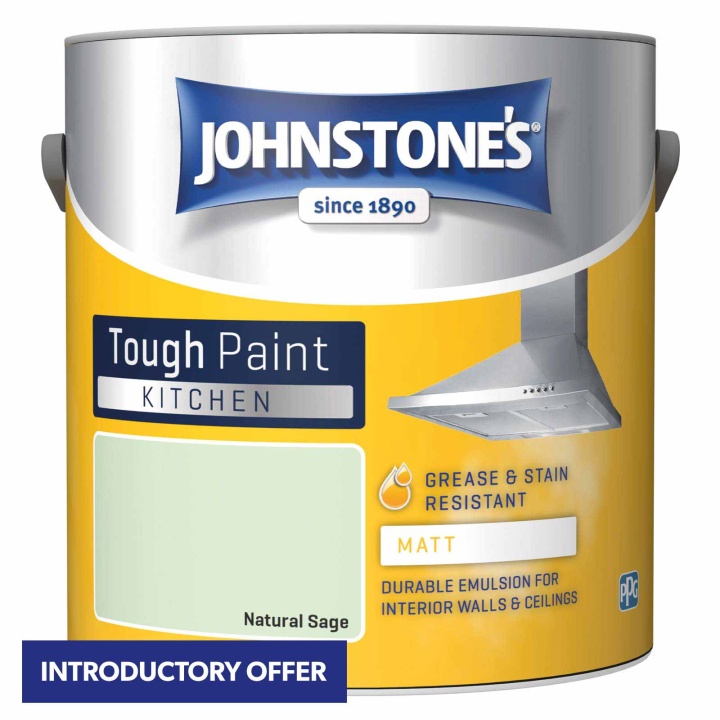 Johnstones Kitchen Matt Emulsion Natural Sage 2.5ltr Selco
