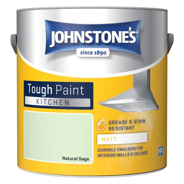 Johnstone's Kitchen Matt Emulsion Natural Sage 2.5L