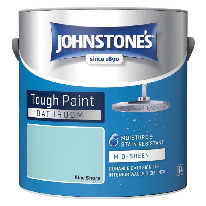 Johnstone's Bathroom Mid Sheen Emulsion Blue Shore 2.5L