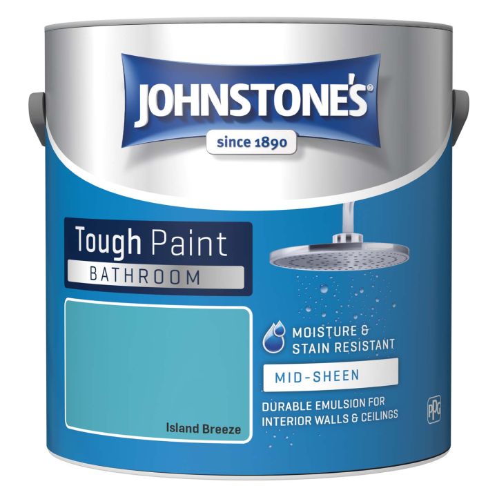 Johnstone's Bathroom Mid Sheen Emulsion Island Breeze 2.5L