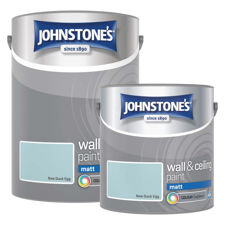 Johnstones Vinyl Matt Emulsion New Duck Egg Selco