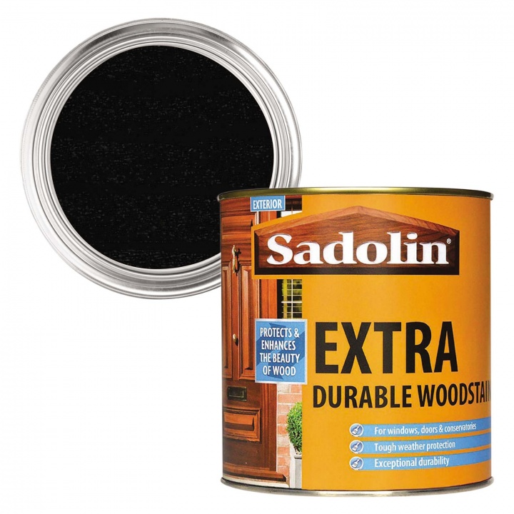 Sadolin Extra Woodstain Ebony 1ltr