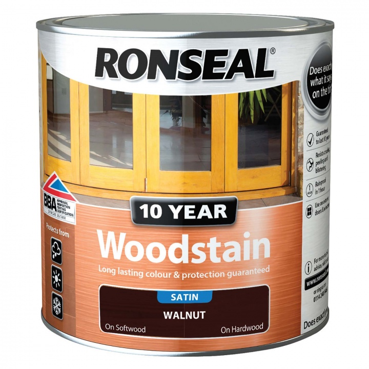 Ronseal 10 Year Woodstain Walnut 2.5ltr