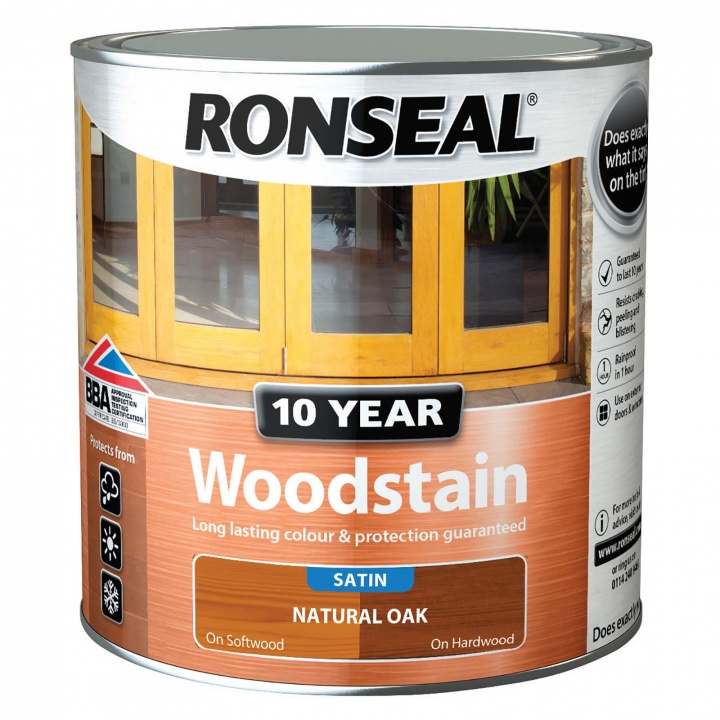 Ronseal 10 Year Woodstain Natural Oak 2.5ltr