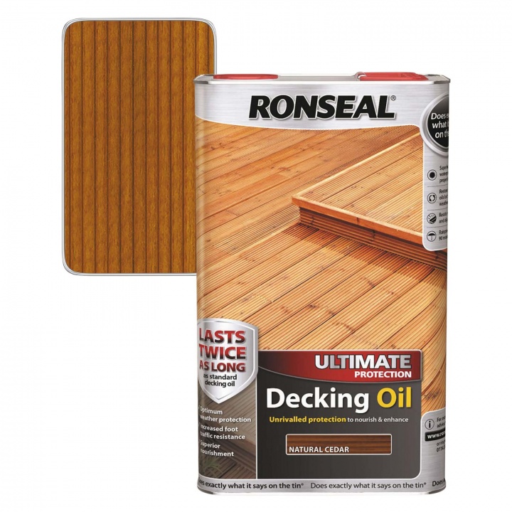 Ronseal Ultimate Decking Oil Natural Cedar 5ltr Selco