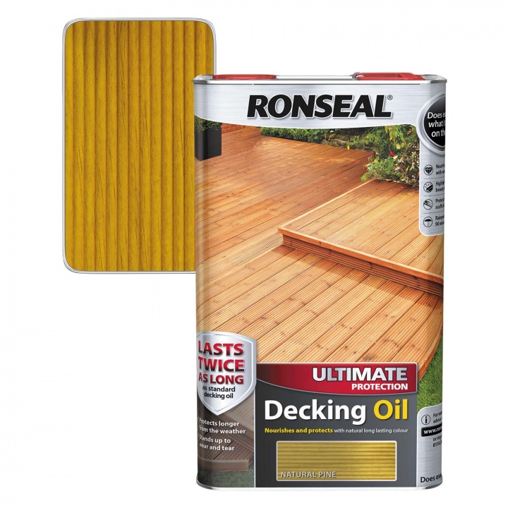 Ronseal Ultimate Decking Oil Natural Pine 5ltr Selco