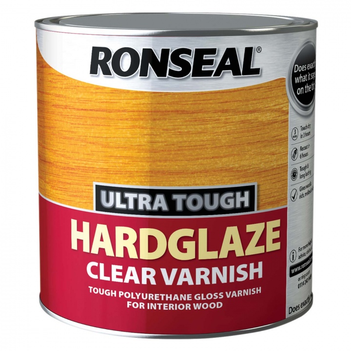 Ronseal Ultra Tough Hardglaze Varnish Clear 2.5ltr