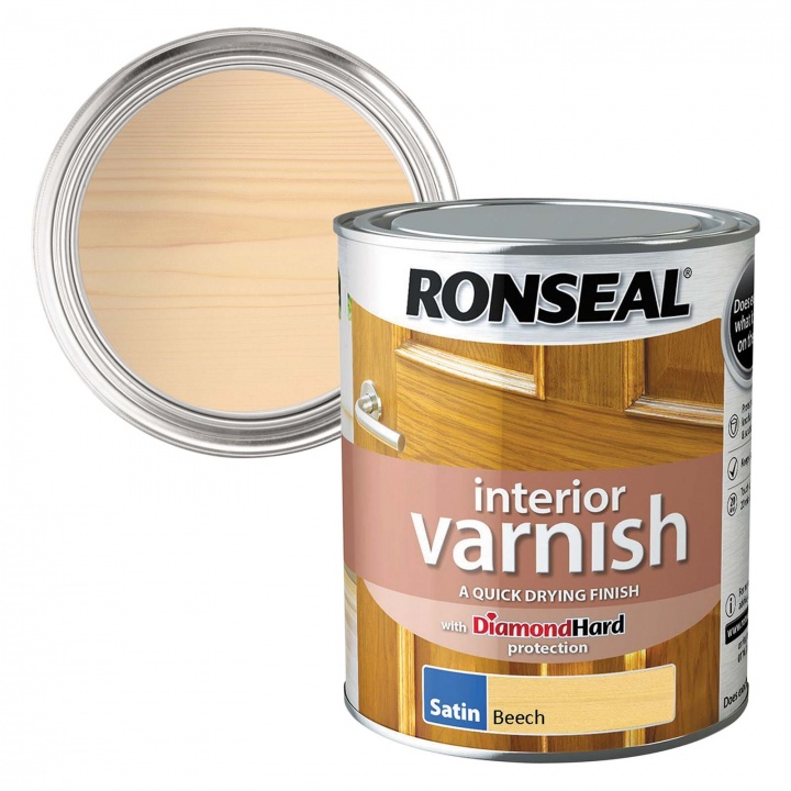 Ronseal Interior Varnish Beech Satin 750ml
